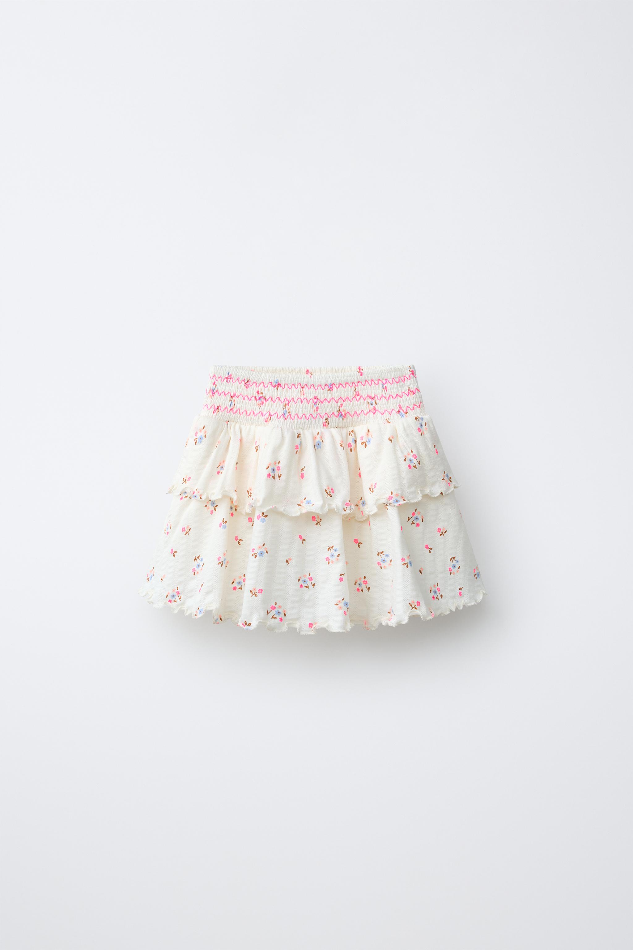 FLORAL TEXTURED SKORT